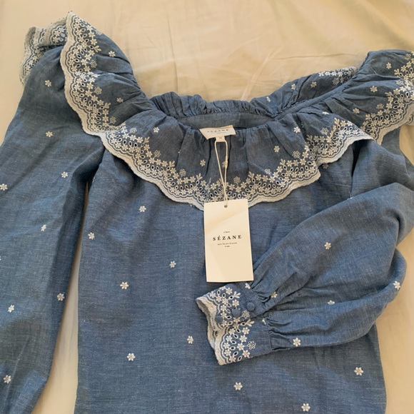 Sezane BLOUSE FRANCESKA, 2, NWT - Picture 4 of 4